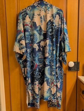 Blackmilk Woman in Blue Kimono Robe - LIMITED SOLD OUT Large